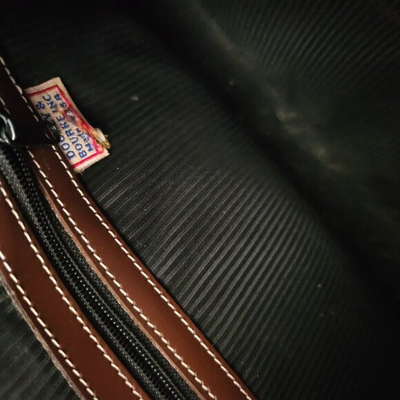 Dooney & Bourke Parasole Vintage Brown Leather Shoulder Purse Bag - Picture 9 of 9